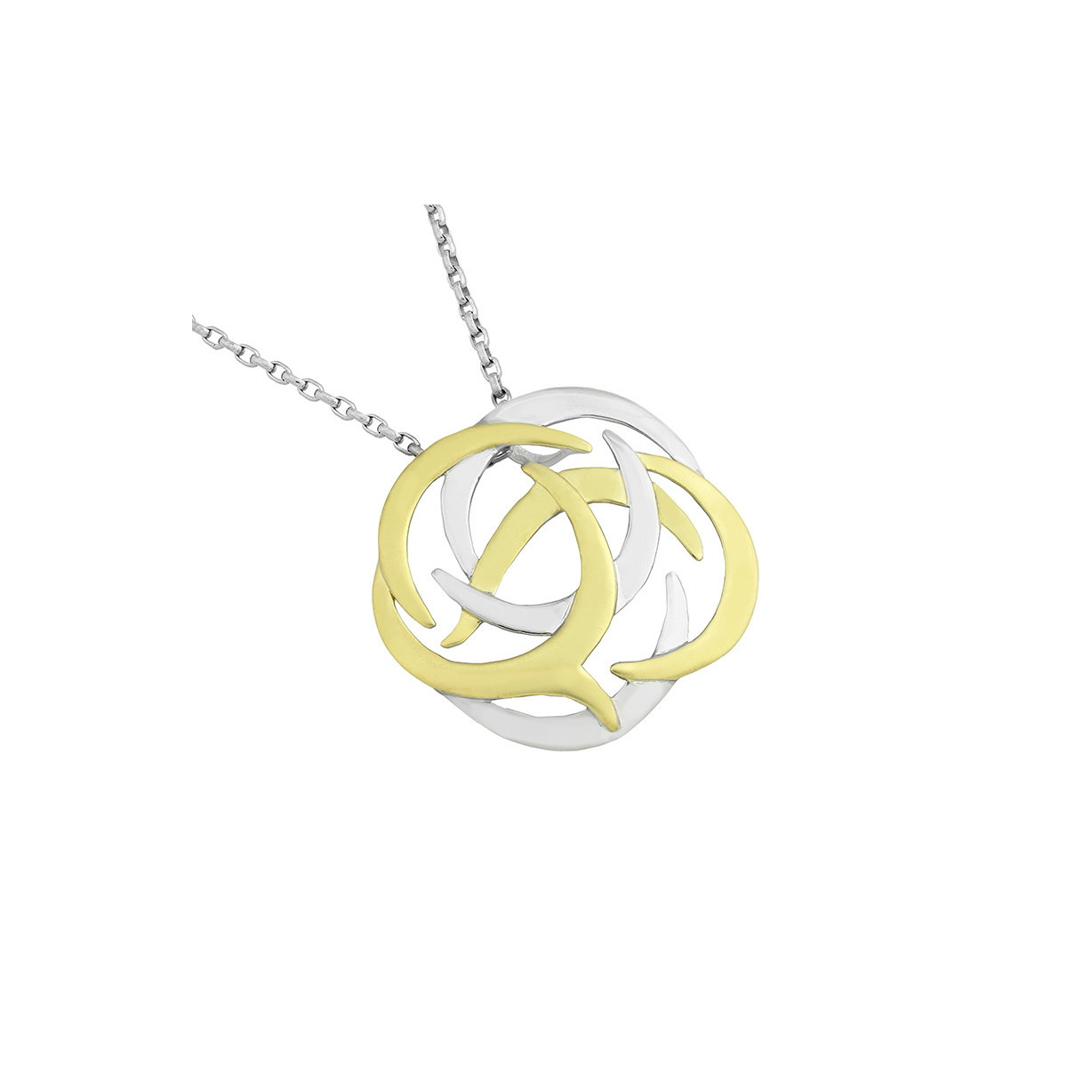 SHIELD Pendant in Silver.  18k Gold Vermeil