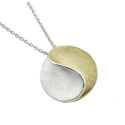 SUN Necklace in Silver. 18k Gold Vermeil