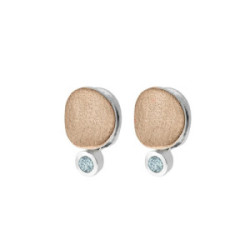 MOON Earrings in Silver. 18 kt Gold Vermeil