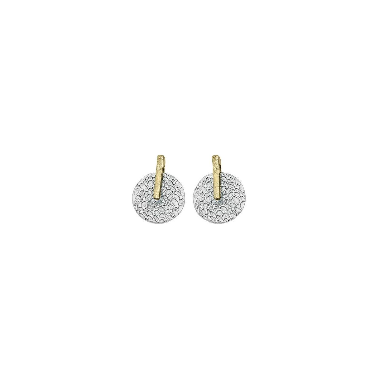 Pendientes KYMBAL de Plata. Baño de Oro 18k