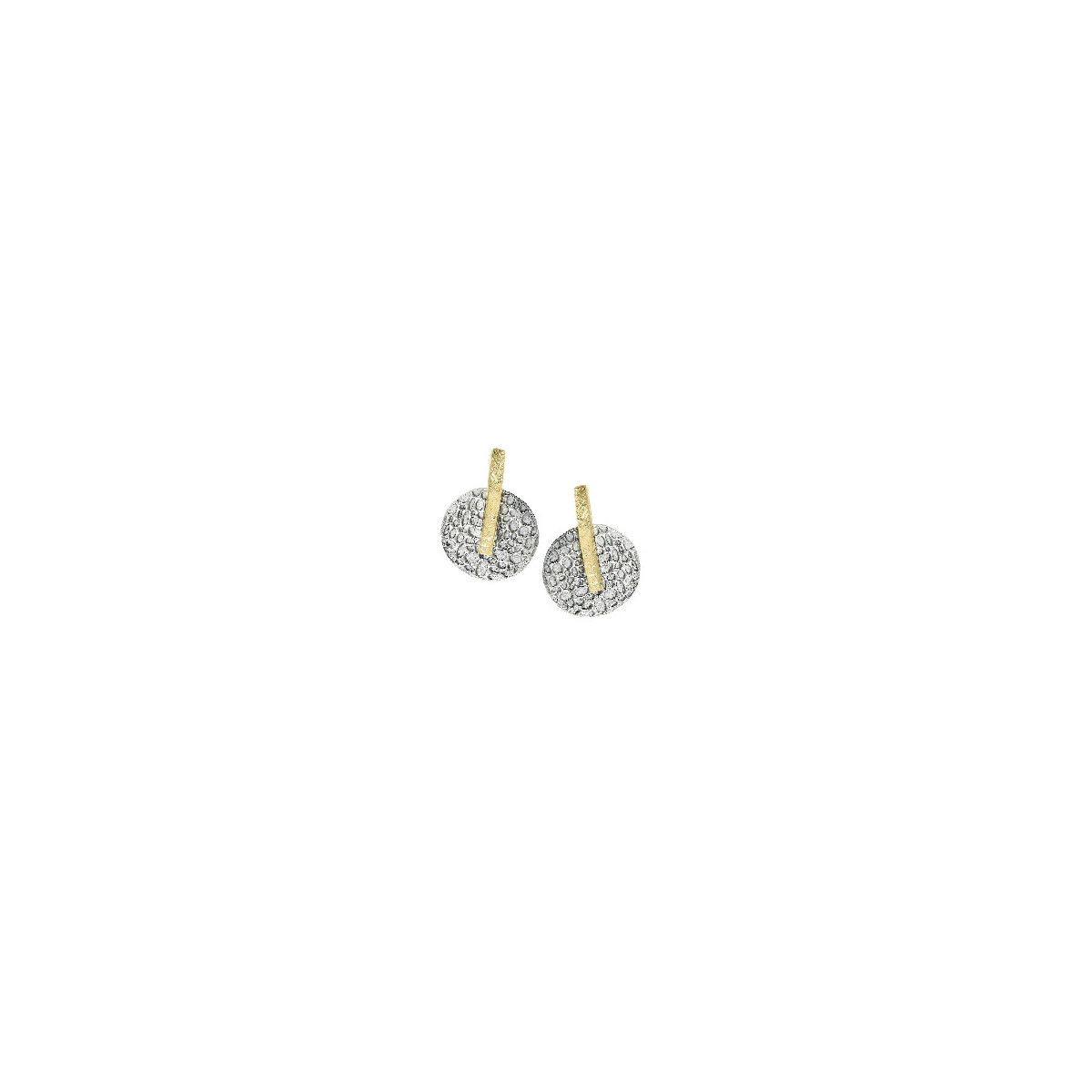 Pendientes KYMBAL de Plata. Baño de Oro 18k