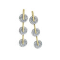 Pendientes KYMBAL de Plata. Baño de Oro 18k