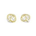 SHIELD Earrings in Silver. 18k Gold Vermeil