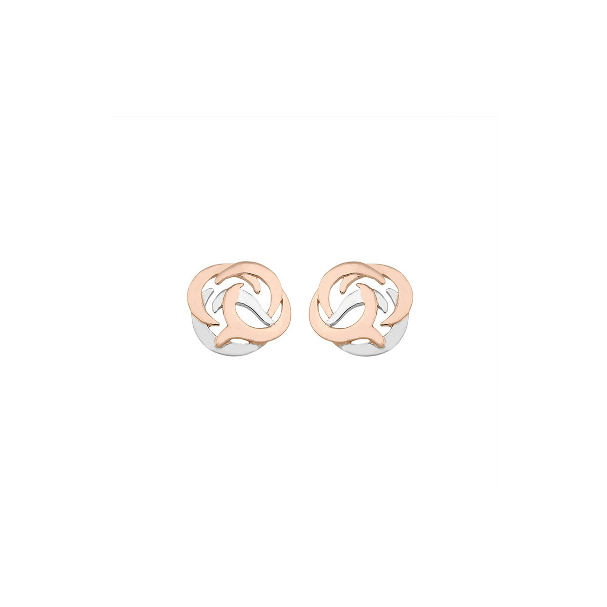 Pendientes SHIELD de Plata. Baño de Oro 18k