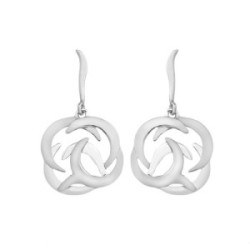 SHIELD Earrings in Silver.
