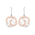 Pendientes SHIELD de Plata. Baño de Oro 18k