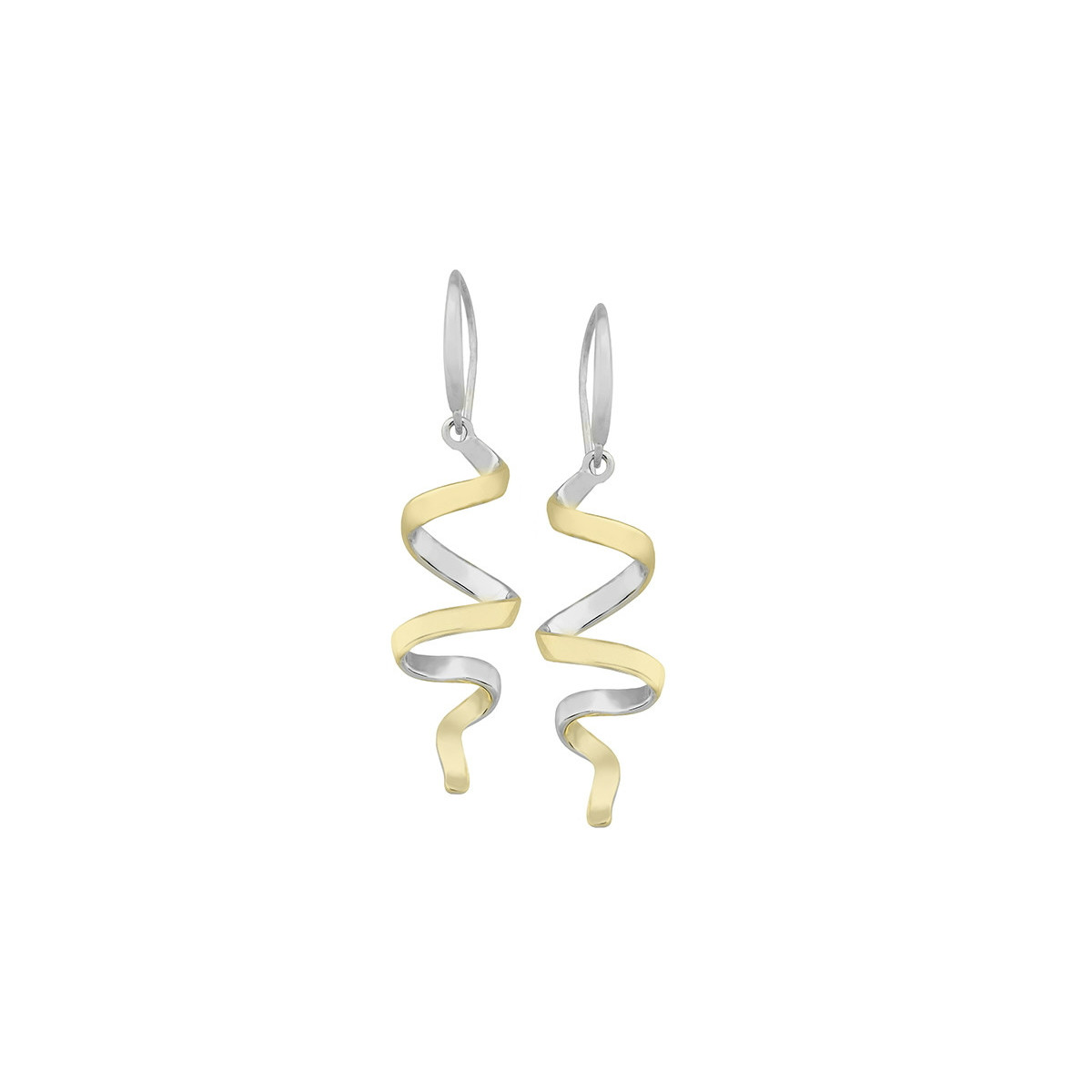 CURLS Earrings in Silver. 18k Gold Vermeil