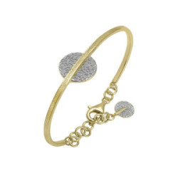 KYMBAL Bangle in Silver. 18k Gold Vermeil