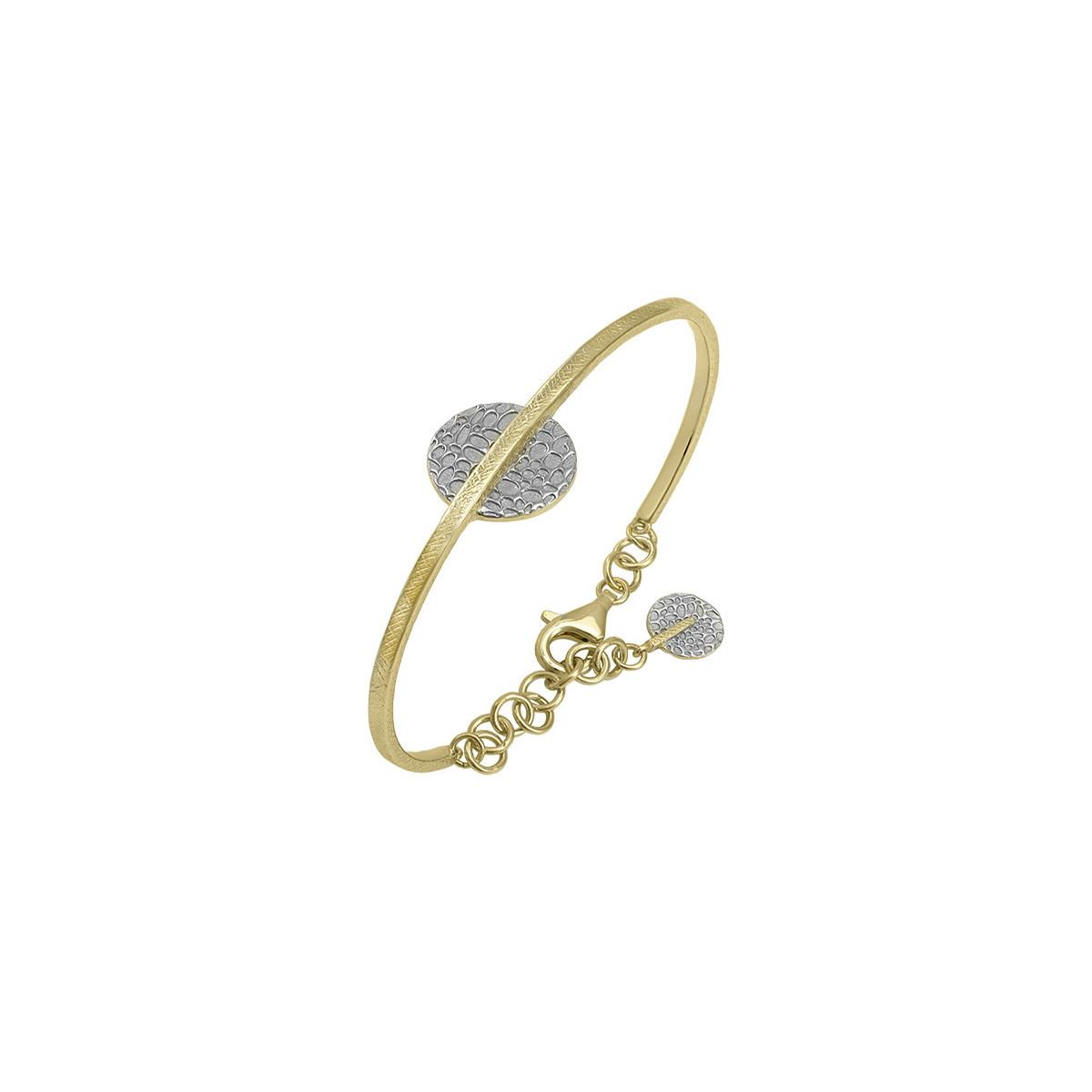 KYMBAL Bangle in Silver. 18k Gold Vermeil