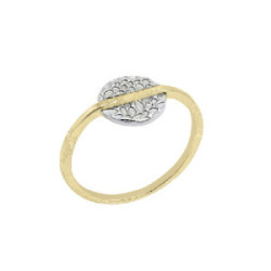 Anillo KYMBAL de Plata. Baño de Oro 18k