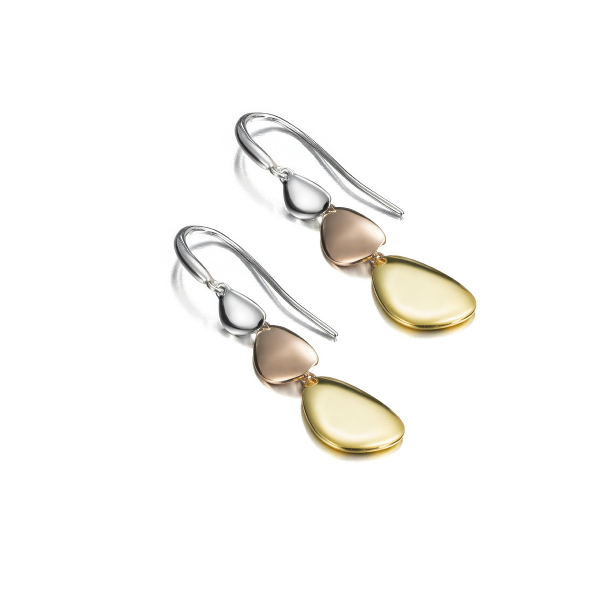 MERCURY Earrings in SILVER. 18k GOLD Vermeil