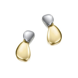 Pendientes MERCURY de Plata. Baño Oro 18k