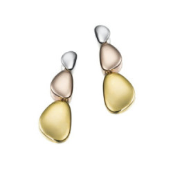 Pendientes MERCURY de Plata. Baño Oro 18k