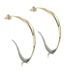 VENICE Earrings in Silver. 18k Gold Vermeil