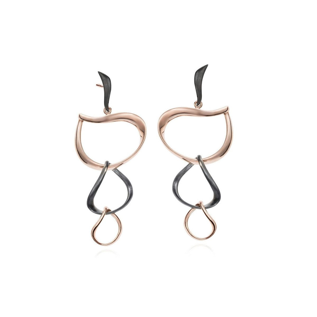 VENICE Earrings in Silver. 18k Gold Vermeil