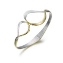 Brazalete VENICE de Plata. Baño Oro  18k