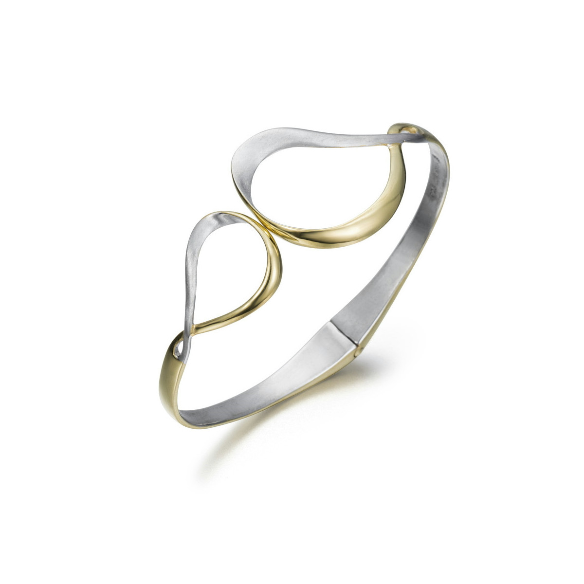 VENICE Bangle in Silver. 18k Gold Vermeil