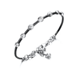 Pulsera CELESTIAL de Plata. Baño de Rutenio Negro