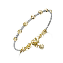 Pulsera CELESTIAL de Plata. Baño Oro 18k