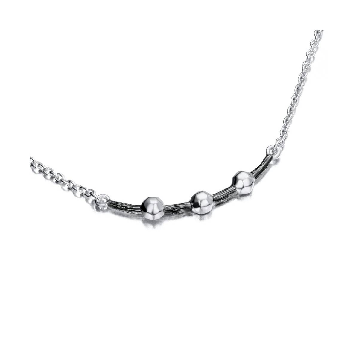 CELESTIAL Necklace in Silver and Black Ruthenium