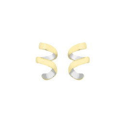 CURLS Earrings in Silver. 18k Gold Vermeil