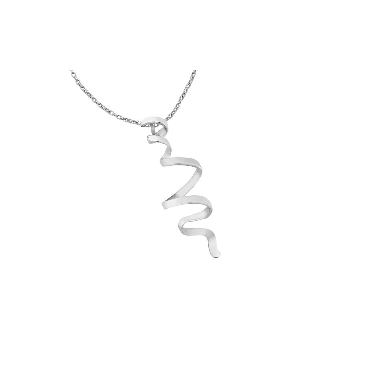 CURLS Pendant in Silver.