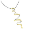 CURLS Pendant in Silver. 18k Gold Vermeil