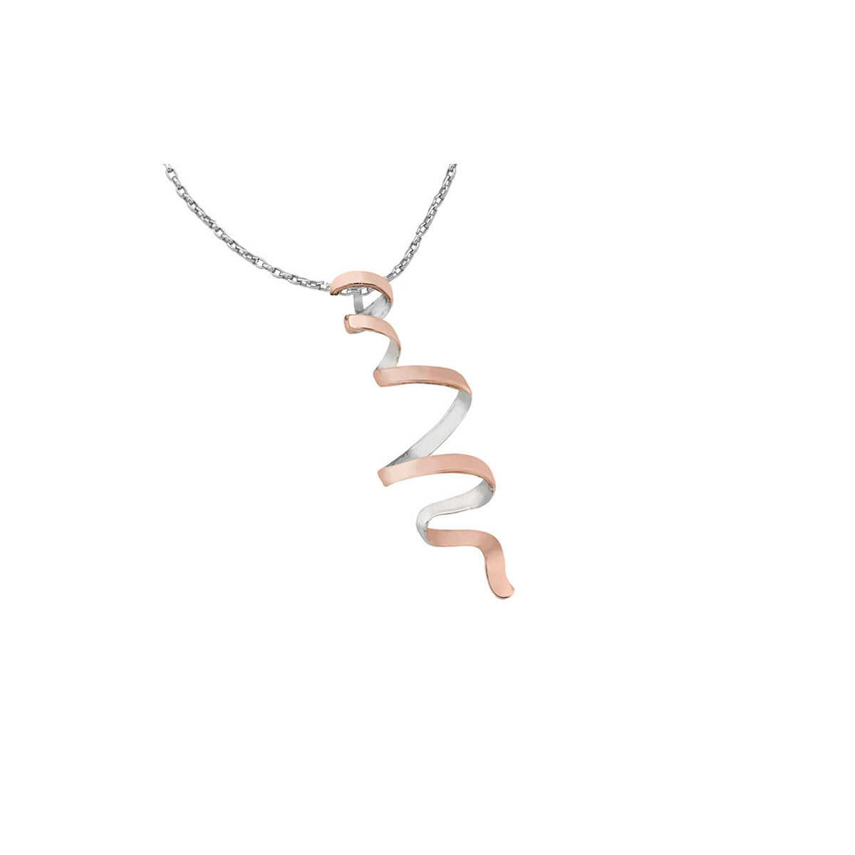 CURLS Pendant in Silver. 18k Gold Vermeil