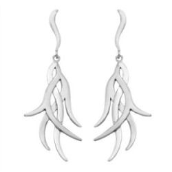 ROOTS Earrings in Silver.