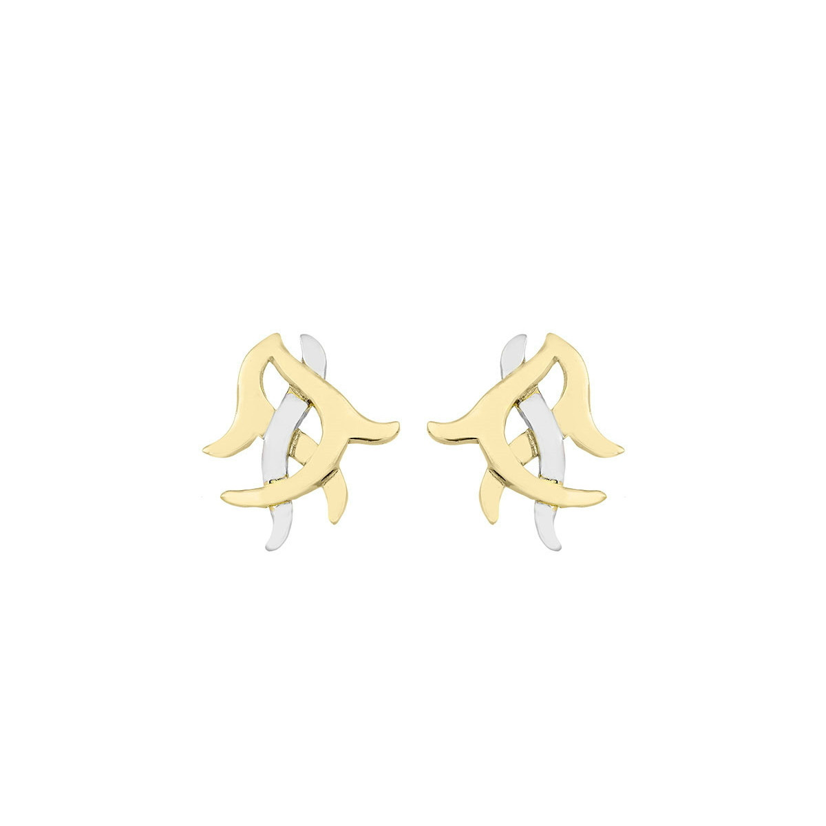 ROOTS Earrings in Silver. 18k Gold Vermeil