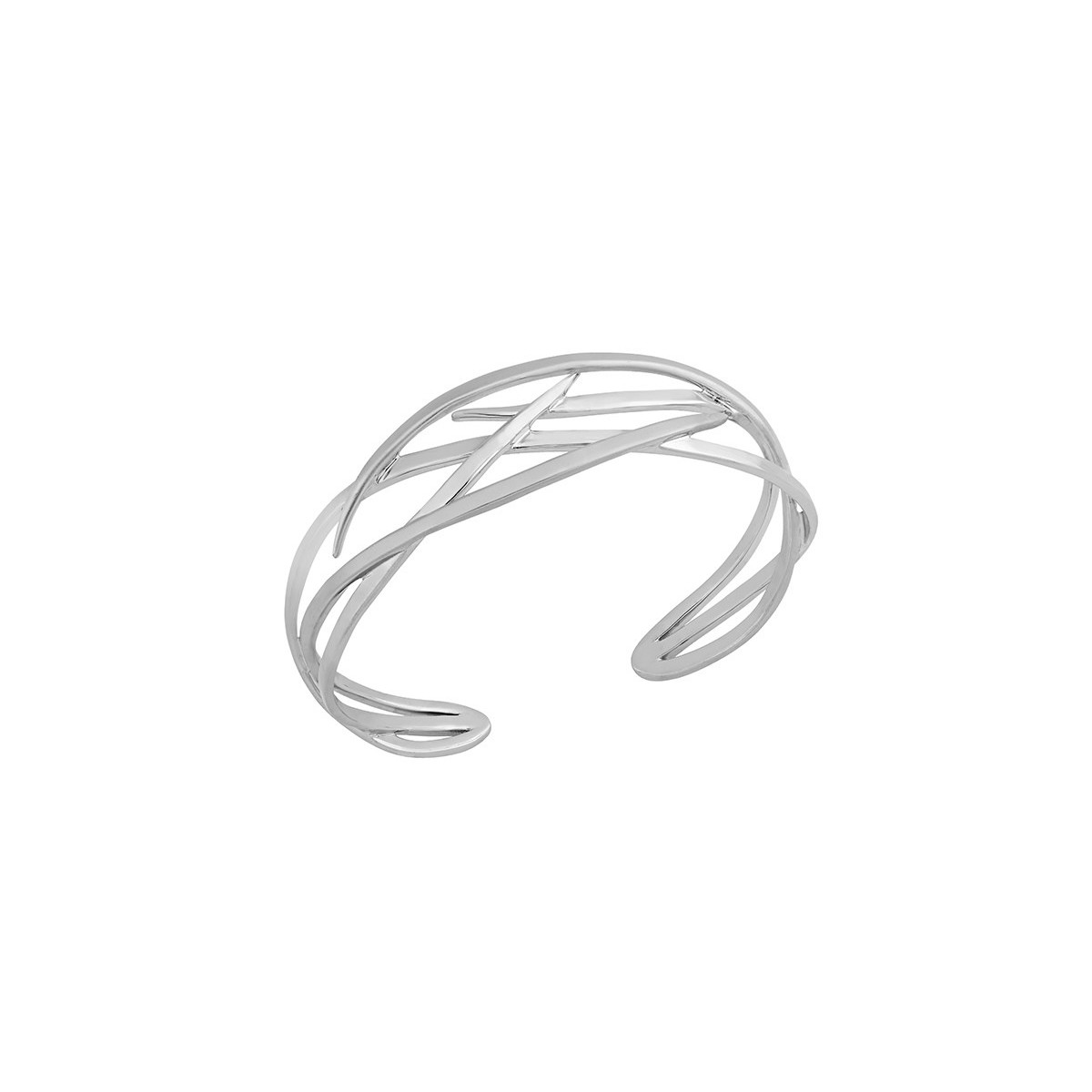 ROOTS Bangle in Silver.