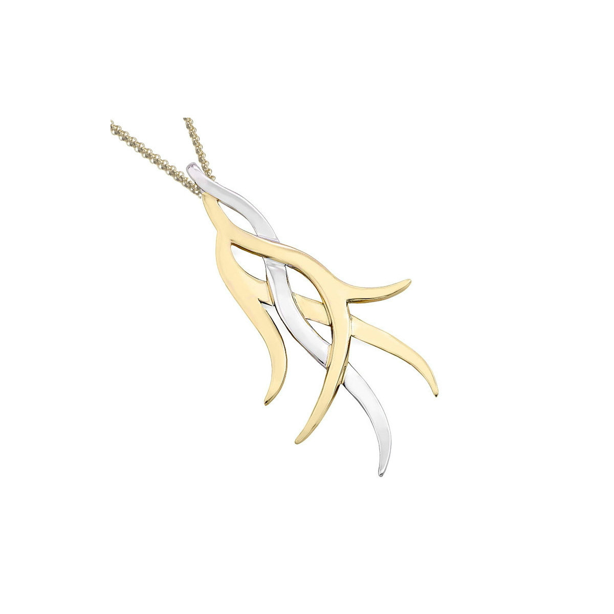 ROOTS Pendant in Silver. 18k Gold Vermeil