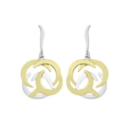 Pendientes SHIELD de Plata. Baño de Oro 18k