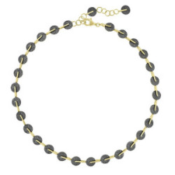 KYMBAL Necklace in Silver. Black Ruthenium and 18k Gold Vermeil