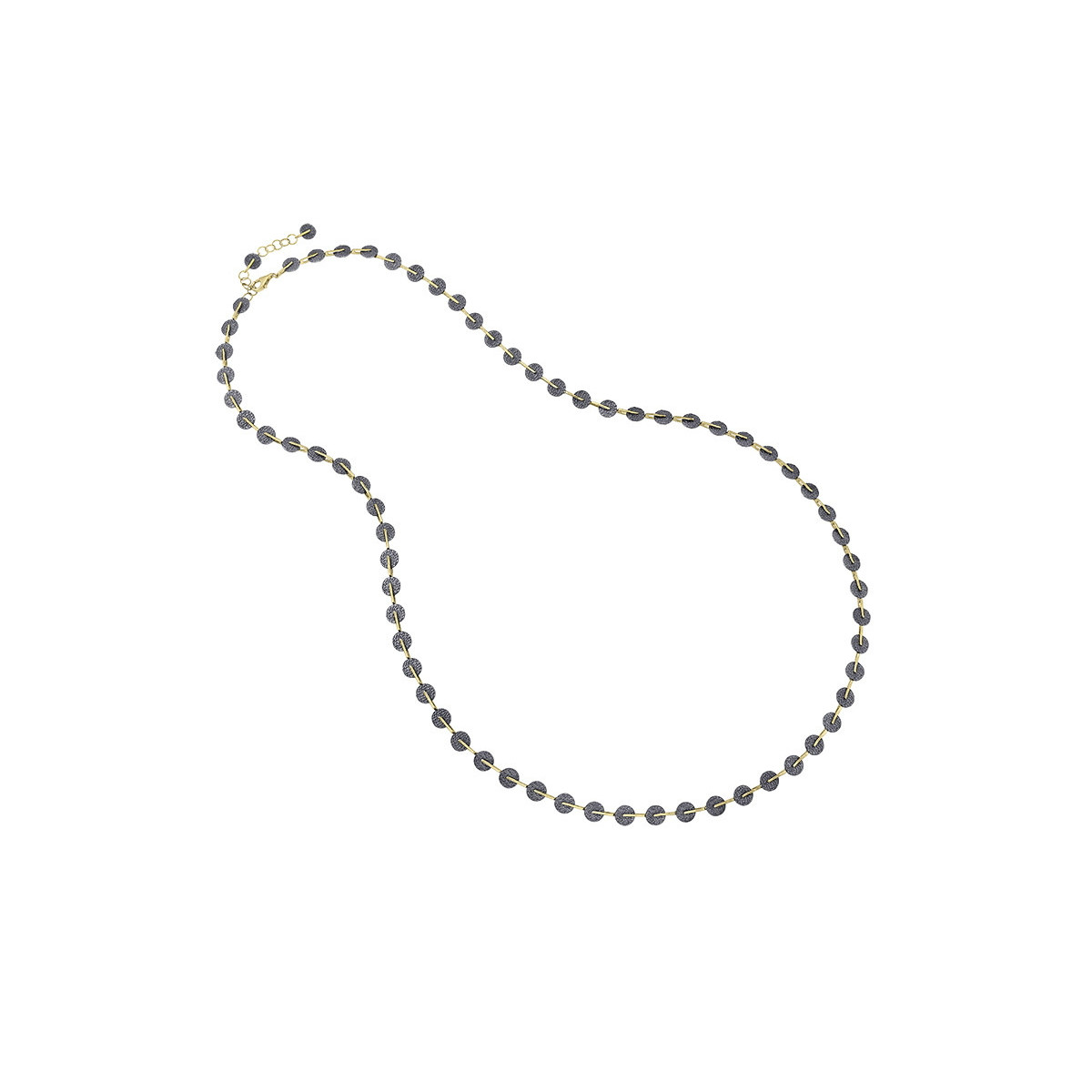 KYMBAL Necklace in Silver. Black Ruthenium and 18k Gold Vermeil