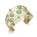 Brazalete SHADE de Plata. Baño de Oro 18k