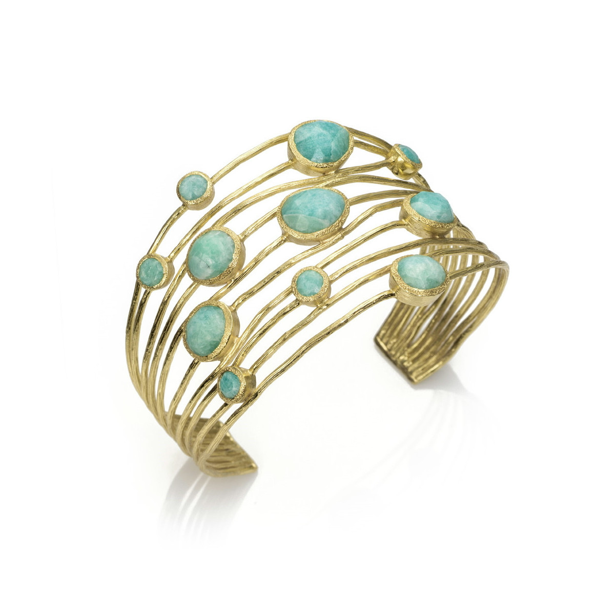 Brazalete SHADE de Plata. Baño de Oro 18k