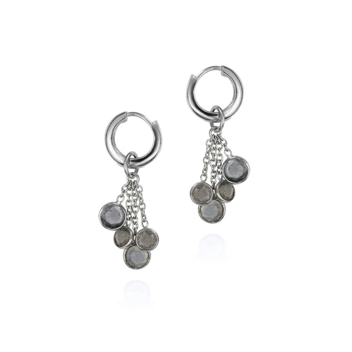 BELLA Earrings in Silver.