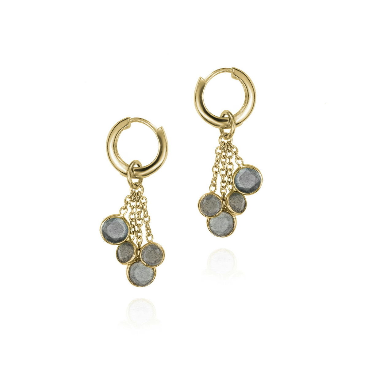 BELLA Earrings in Silver. 18k Gold Vermeil