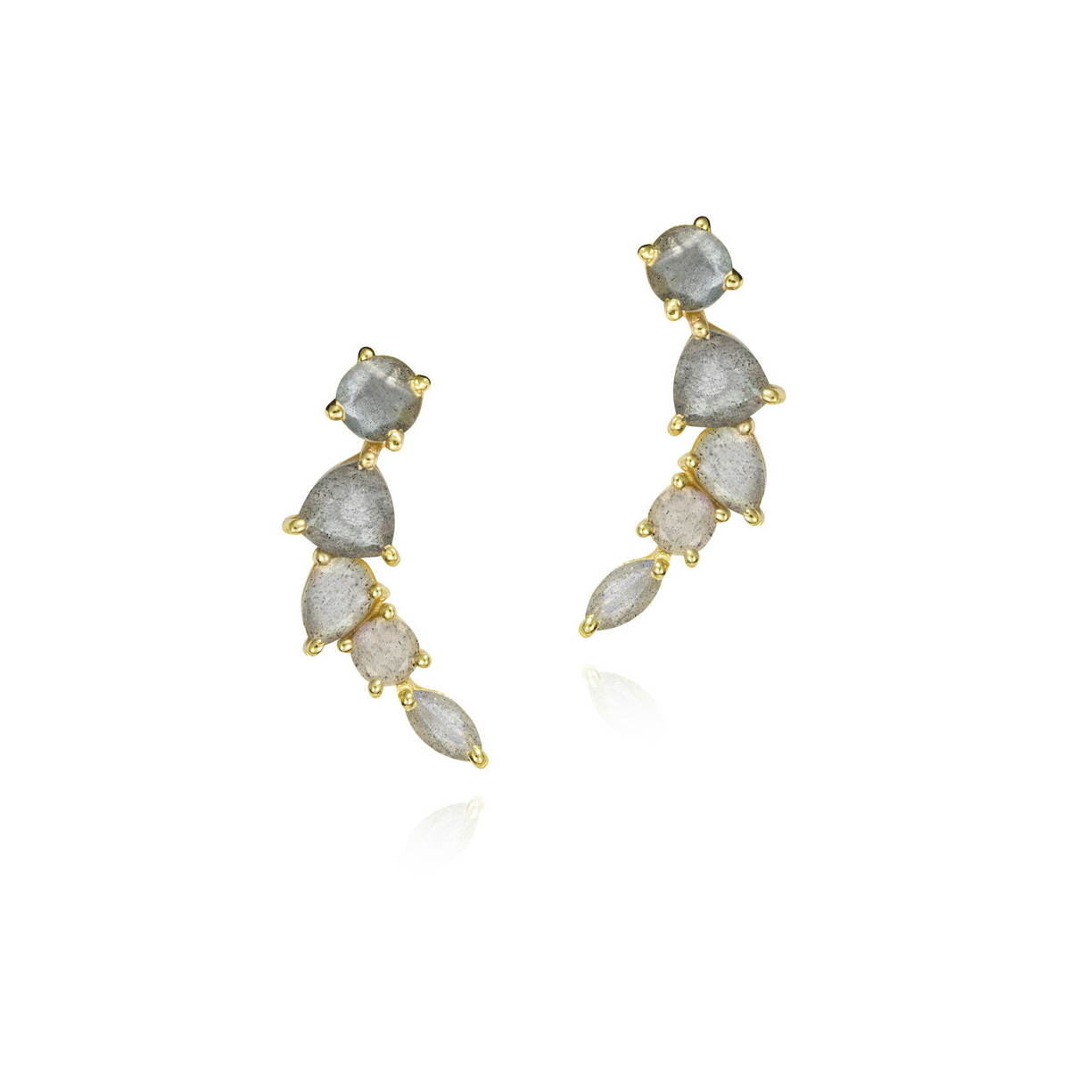 BELLA Earrings in Silver. 18k Gold Vermeil