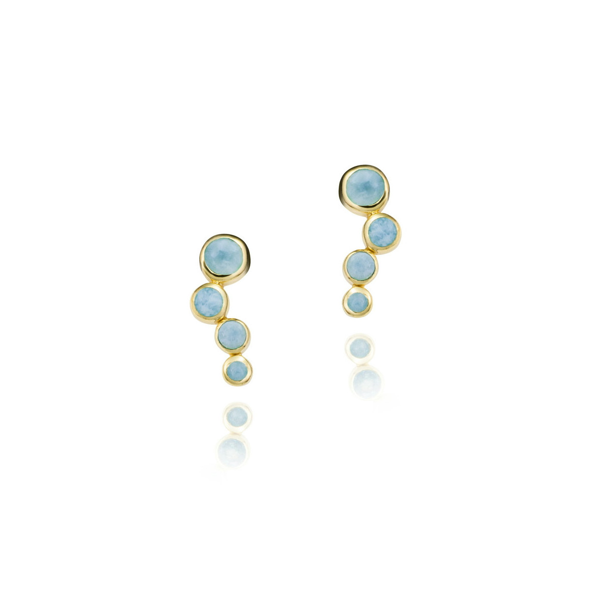 BELLA Earrings in Silver. 18k Gold Vermeil