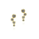 Pendientes BELLA de Plata. Baño de Oro 18k