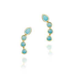 BELLA Earrings in Silver. 18k Gold Vermeil