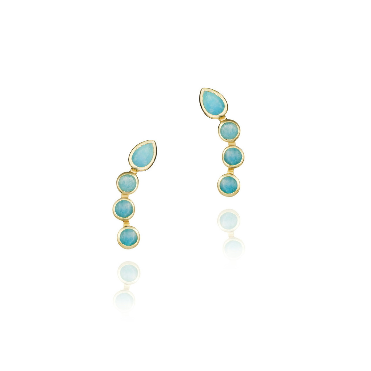 BELLA Earrings in Silver. 18k Gold Vermeil