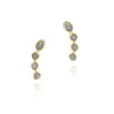 BELLA Earrings in Silver. 18k Gold Vermeil