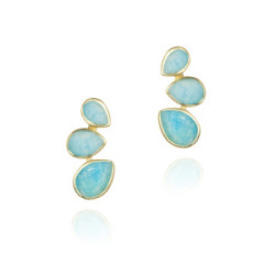 BELLA Earrings in Silver. 18k Gold Vermeil