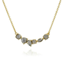 Collar BELLA de Plata. Baño de Oro 18k