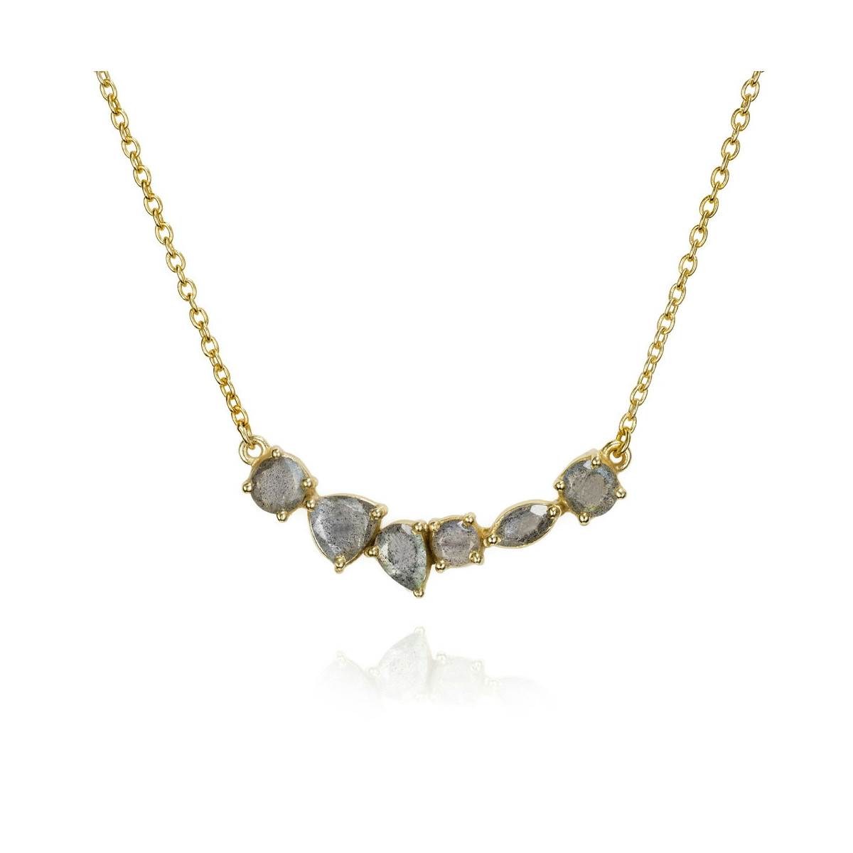 BELLA Necklace in Silver. 18k Gold Vermeil