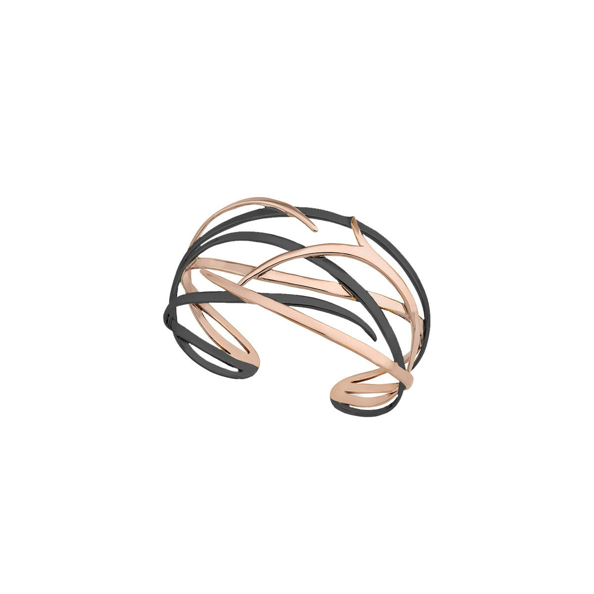 ROOTS Bangle in Silver.  Rose Gold Vermeil