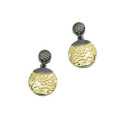 TOKYO Earrings in Silver. Black Ruthenium and 18k Gold Vermeil